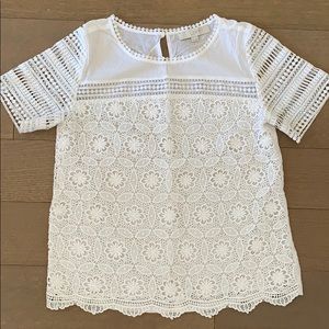 Ann Taylor Loft Eyelet Blouse